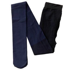 FALKE ROYAL NAVY BLUE DOT CONTROL TOP PANTYHOSE TIGHTS MEDIUM NEW
